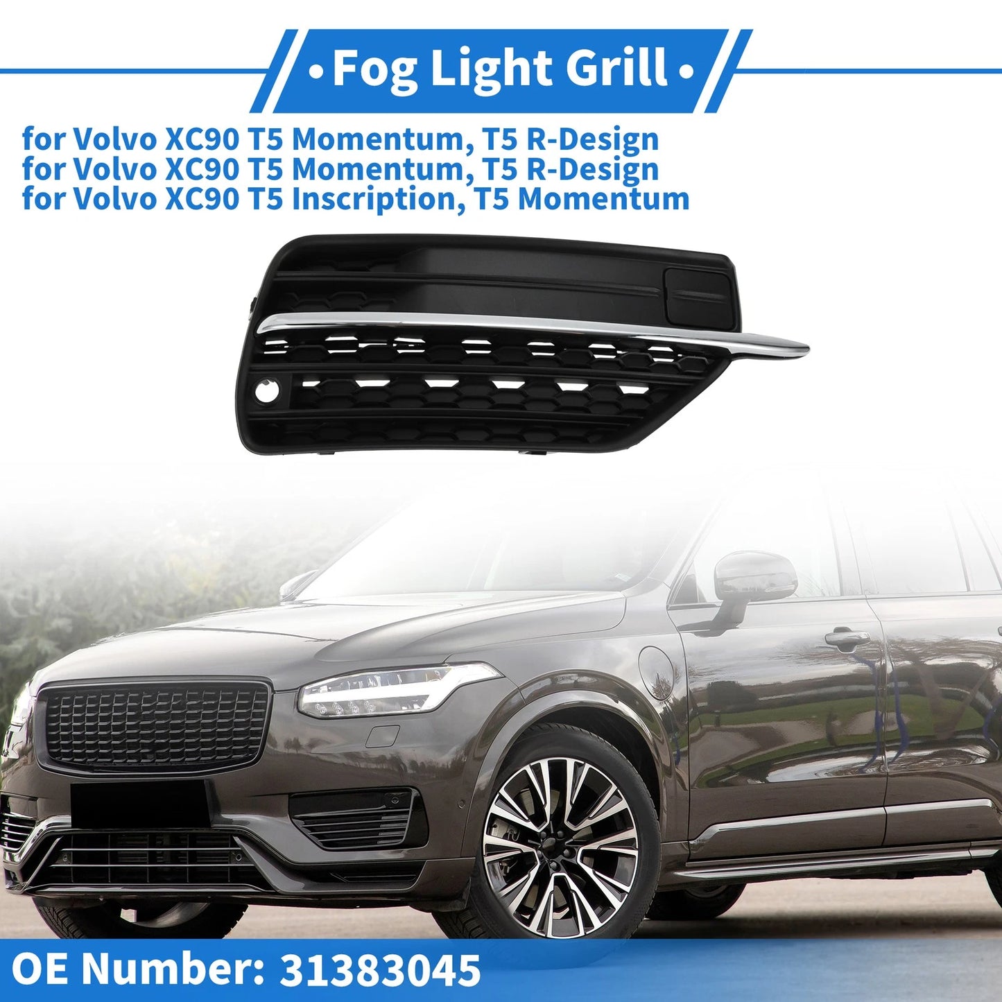 Front Bumper Fog Light Cover No. 31383045 for Volvo XC90 (2003–2014)