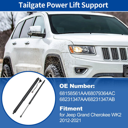 Set of 2 Rear Tailgate Lift Supports for Jeep Grand Cherokee (2012–2021)
