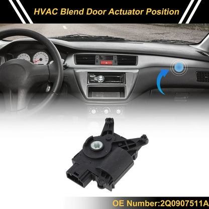 HVAC Heater Blend Door Actuator for Volkswagen Tiguan (2012–2016) No. 2Q0907511A
