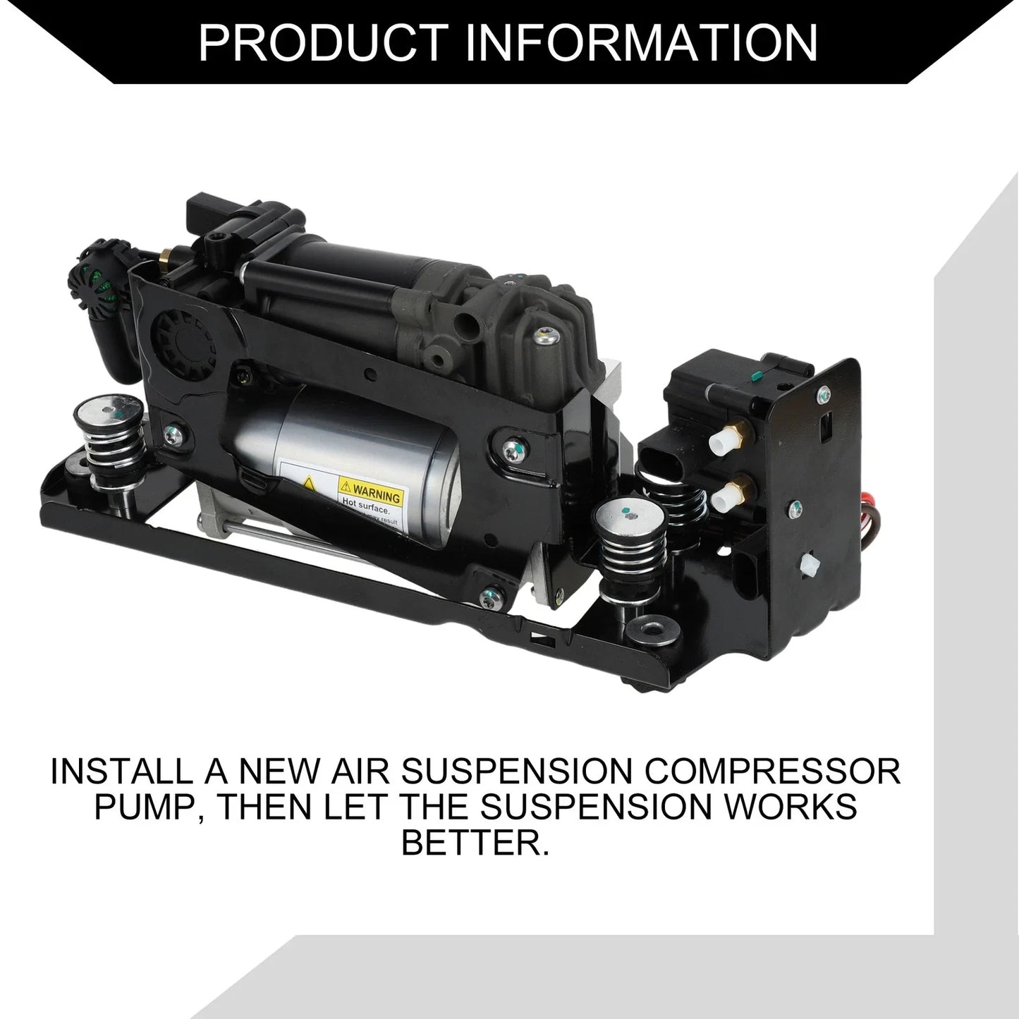 Air Suspension Compressor with Bracket Valve for BMW 730i (2009-2015)