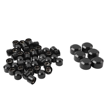 52X Engine Topper Bolts Cover Screw Cap Black for Harley Twin Cam Dyna (2000–2017)