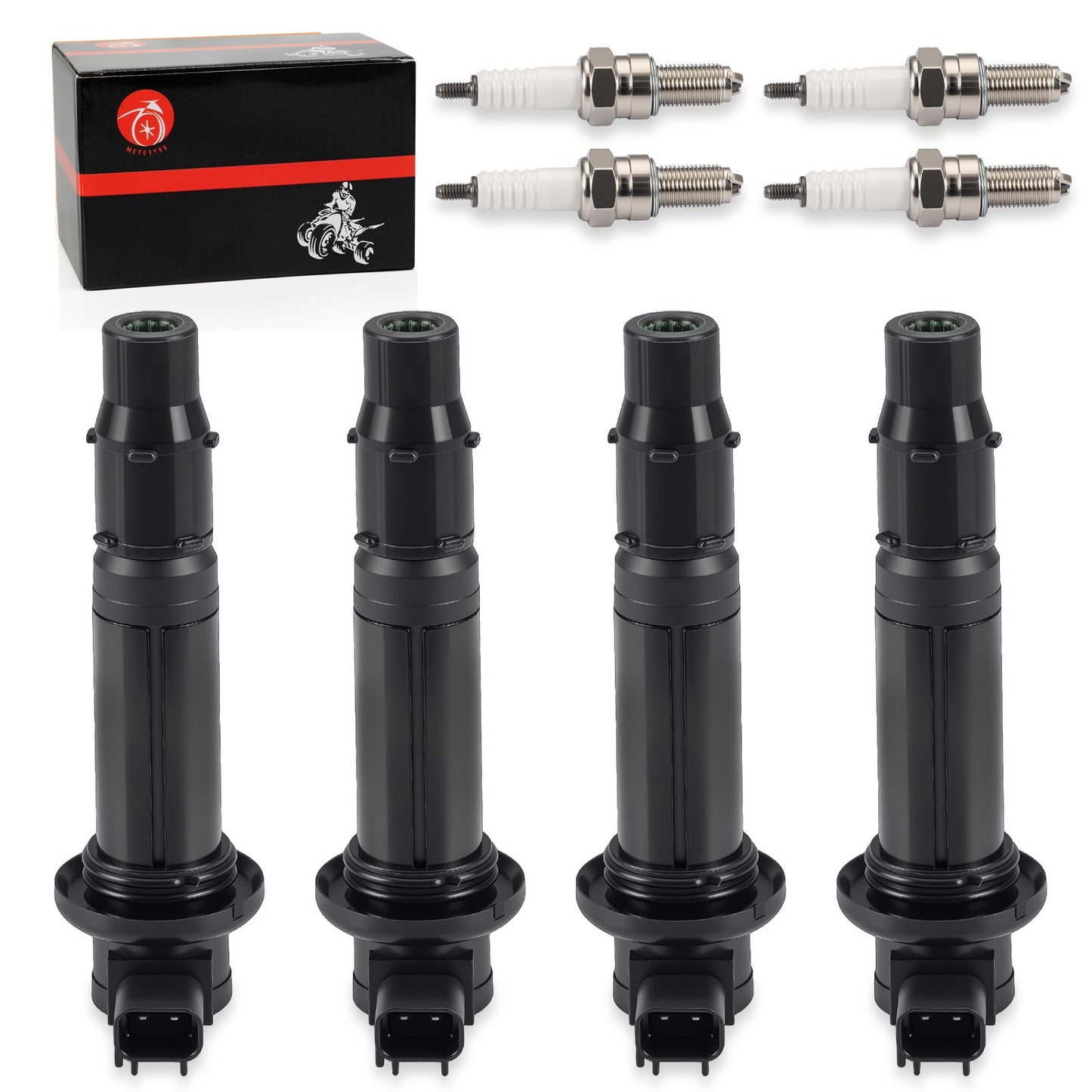 Ignition Coils with Spark Plugs for Yamaha YZF R6/R6S (2003–2009)