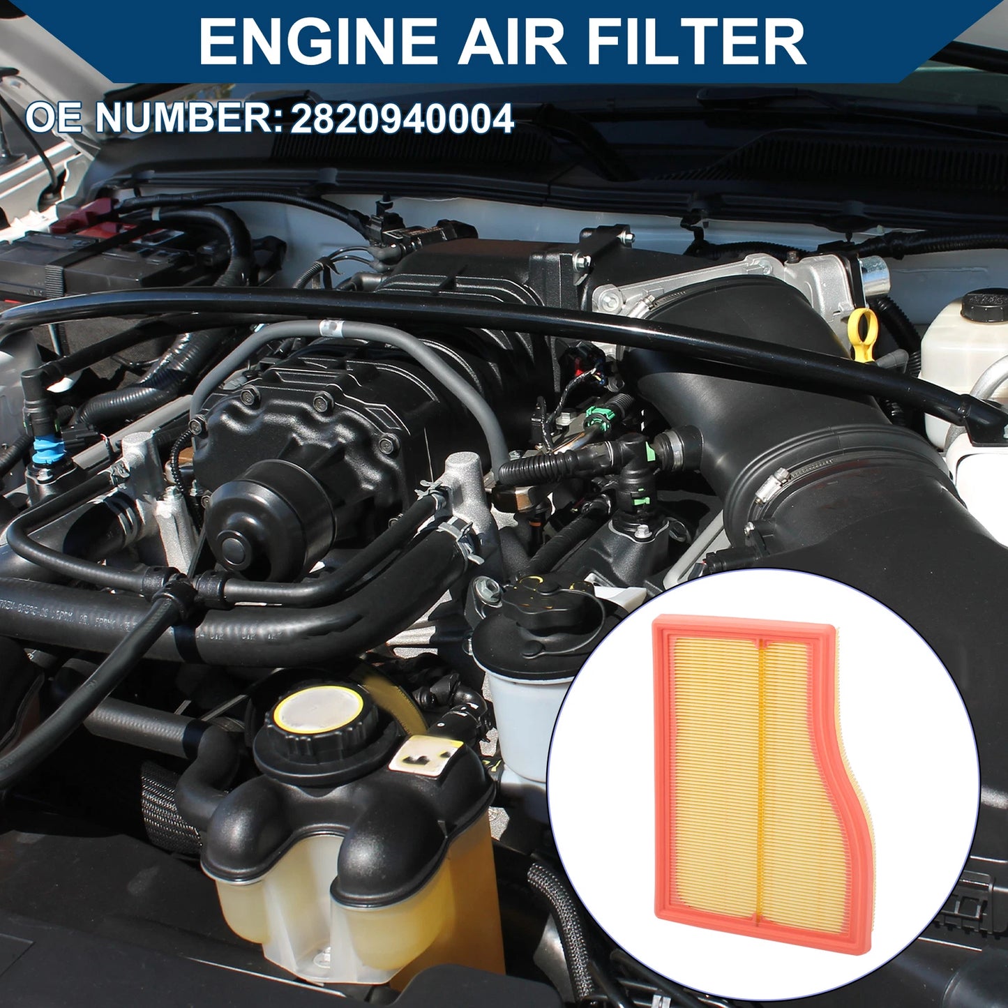 Car Engine Air Filter No. 2820940004 for Mercedes-Benz A177 A200 (2018)