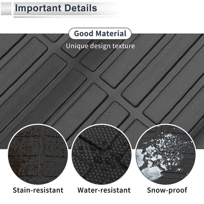 Cargo Liner Rear Trunk Mat for Chevrolet Camaro (2016-2024) Long Grid Pattern