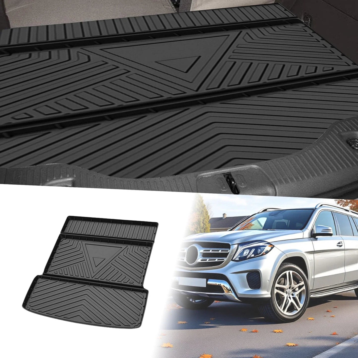 Flat Face Cargo Liner Rear Trunk Mat for Mercedes Benz GLS (2013-2019) 1 x Pc