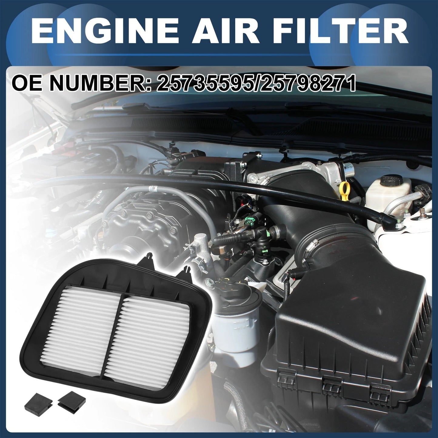 Engine Air Filter No. 25735595/25798271 for Cadillac SRX (2004–2010)
