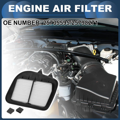 Engine Air Filter No. 25735595/25798271 for Cadillac SRX (2004–2010)