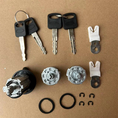 Ignition & Door Lock Cylinder w/ 4 Keys for Ford F250 F350 F450 (1997-2007)