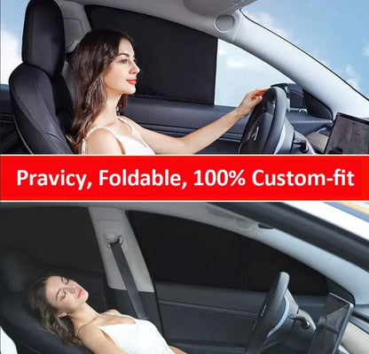 Windshield Side Window Sleep Privacy Camping Blind Sunshade for Tesla Model 3