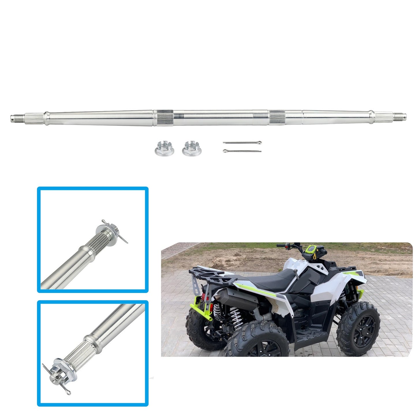 Rear Axle Shaft for Polaris Scrambler 500 4x4 (2005–2012)