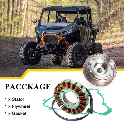 Stator + Flywheel W/ Gasket for Polaris Ranger 900 XP RZR 900/1000 (2013–2024)