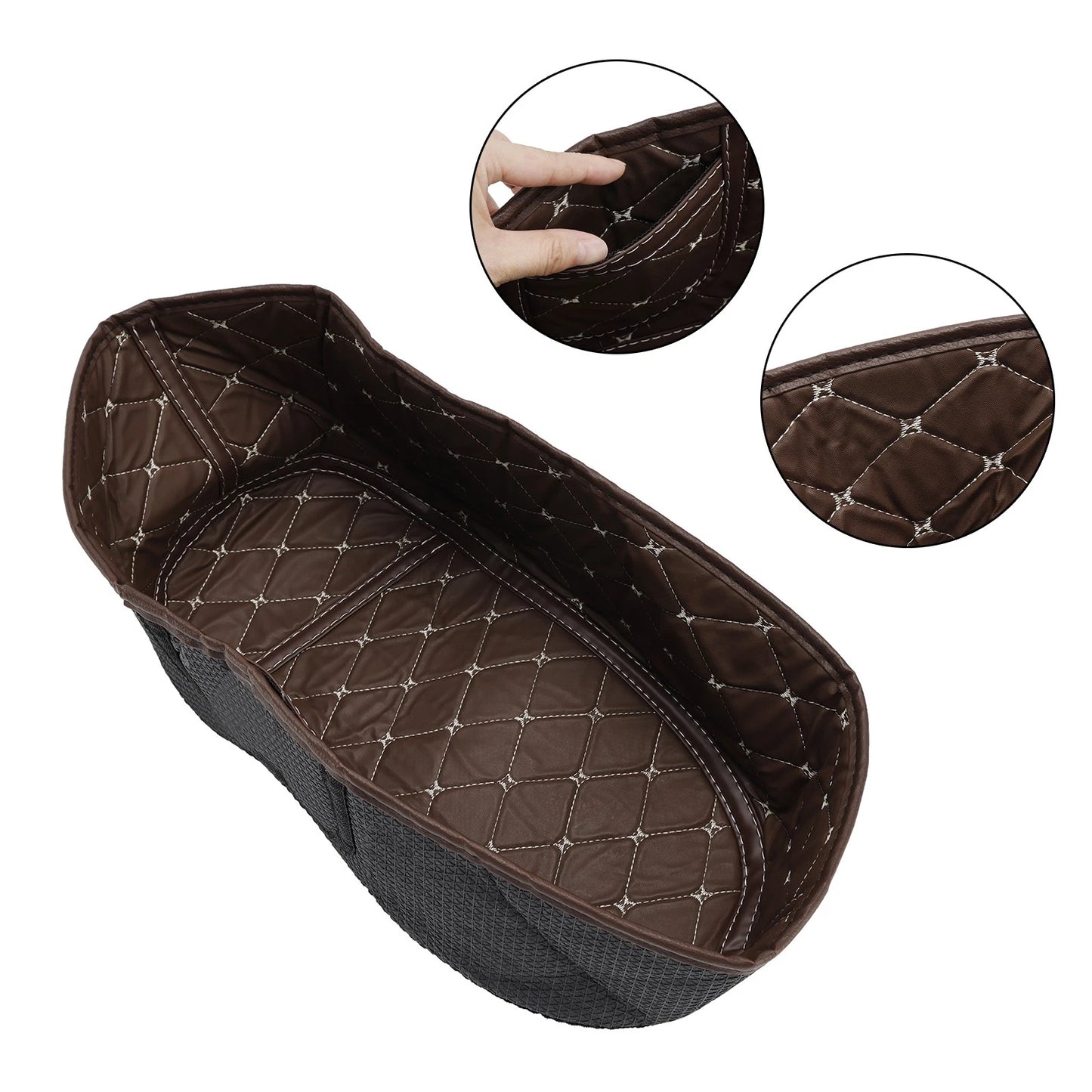 Brown Trunk Interior Bucket Liner for Vespa GTS 300 (2008–2023)