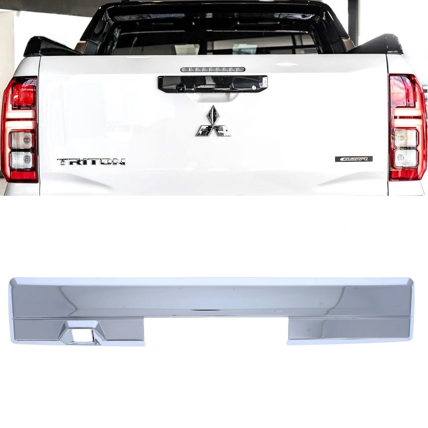 Chrome Tailgate Handle Bezel Trim for Mitsubishi Triton L200 (2018–Present)