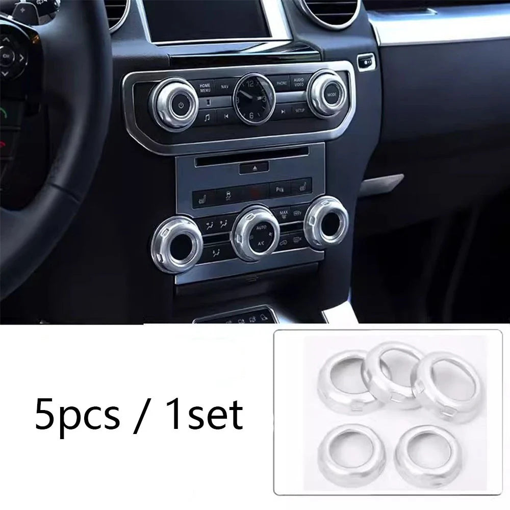 5 x Plating Dash Knob Rings for Land Rover Discovery (2010-2016)