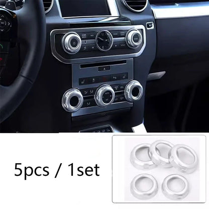 5 x Plating Dash Knob Rings for Land Rover Discovery (2010-2016)