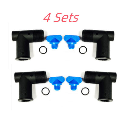 Set of 4 MerCruiser Drain Elbow Assemblies for V6