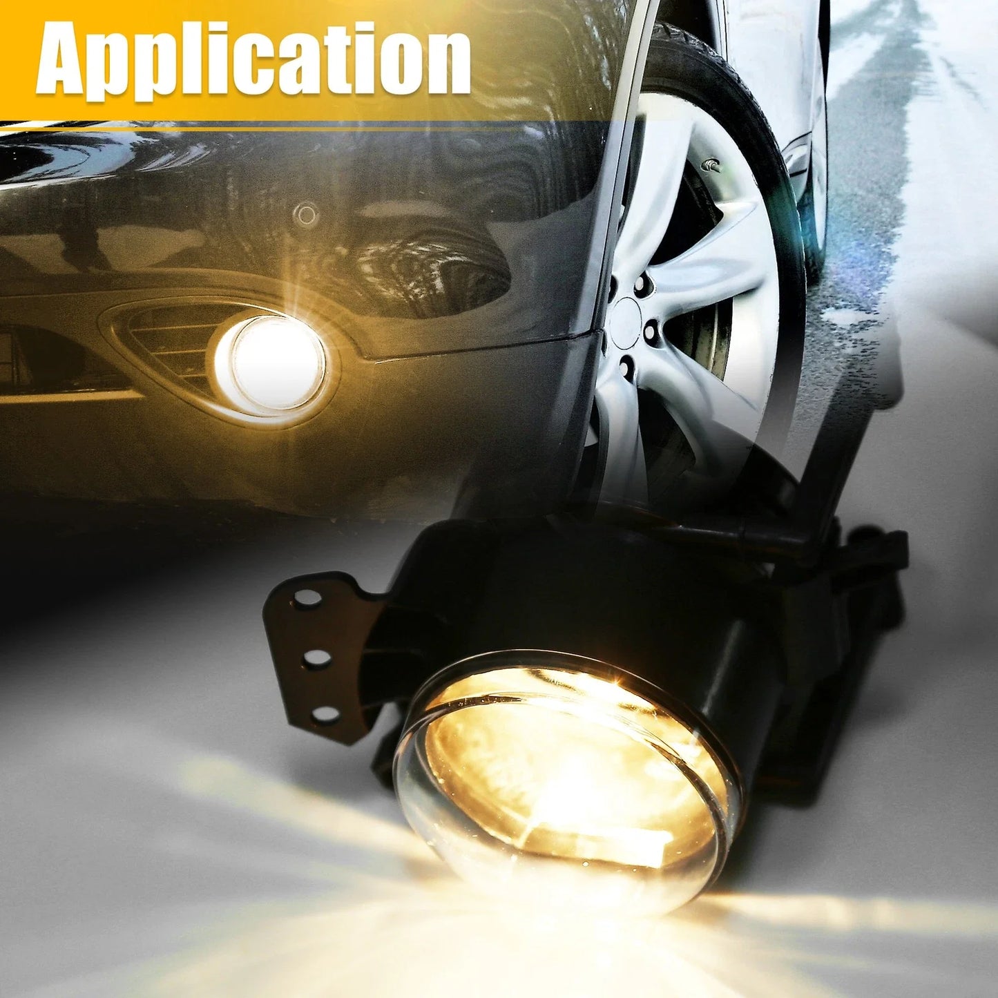 1 x Pair Driving Fog Lights with Bulbs for BMW 525i 530i (2004 - 2007)