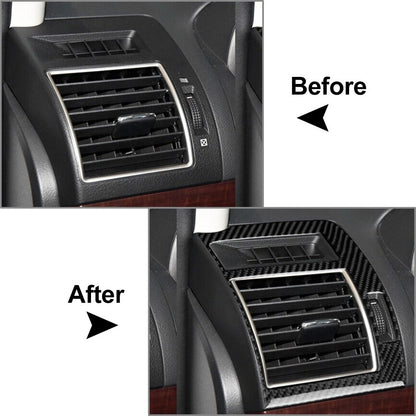 2X Carbon Fiber Steering Wheel Button Cover Trim for Toyota Tacoma (2016–2019)