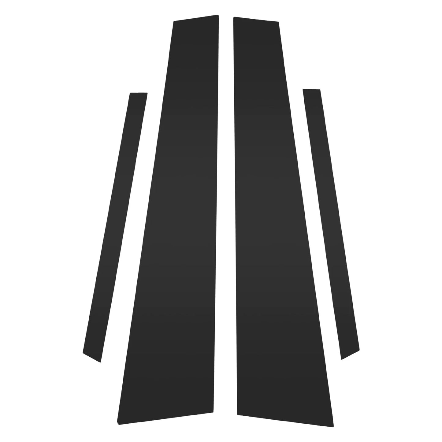 Set of 4 Door Pillar Window Trim for VW Jetta (2013–2015) Black