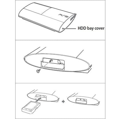 Super Slim HDD Mounting Bracket with Screws for PS3 Slim (2009-2016)
