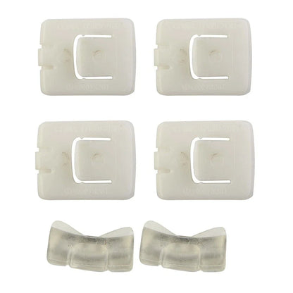 6 x Seat Rail Runner Slider Guide Clip Glide Piece for Replaces