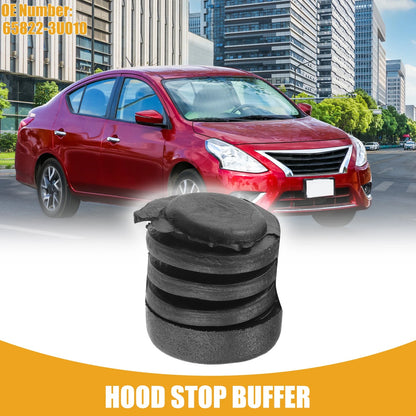 Bumper Hood Stop Buffer No. 65822-3U010 for Nissan Versa (2007–2012) Black