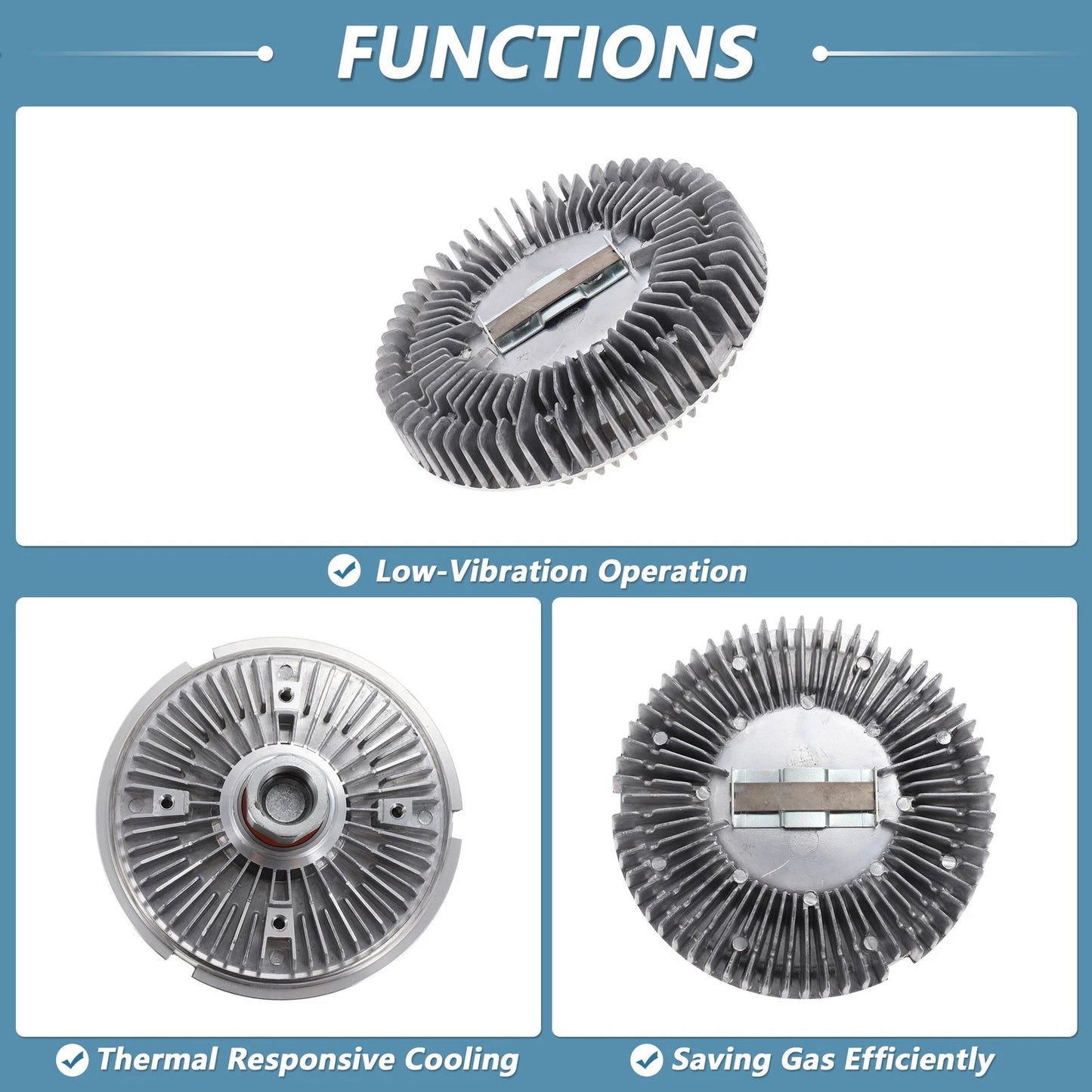 Engine Cooling Fan Clutch for BMW 745i (2002–2005) No. 17417505109