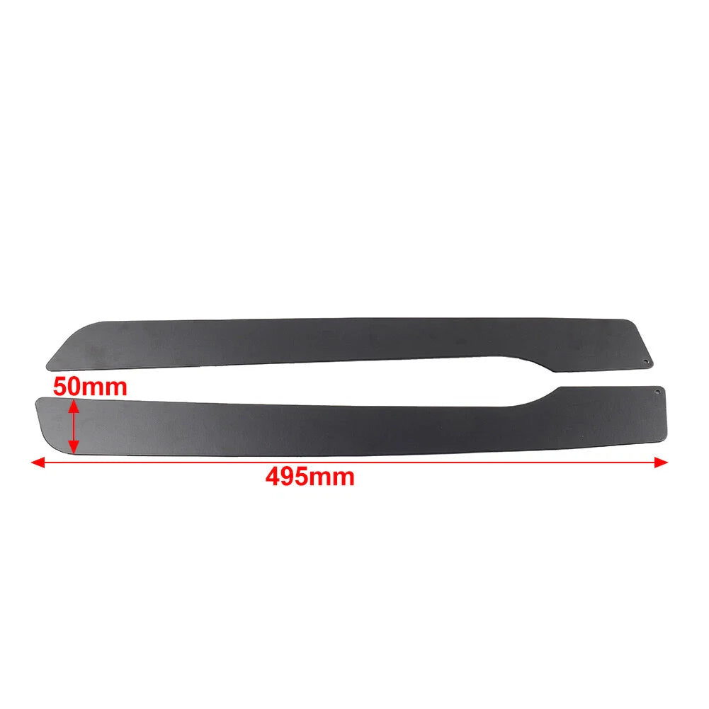 Black Saddlebags Skid Plates for Harley Electra Glide, Street Glide, Road King (14-23)