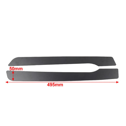 Black Saddlebags Skid Plates for Harley Electra Glide, Street Glide, Road King (14-23)