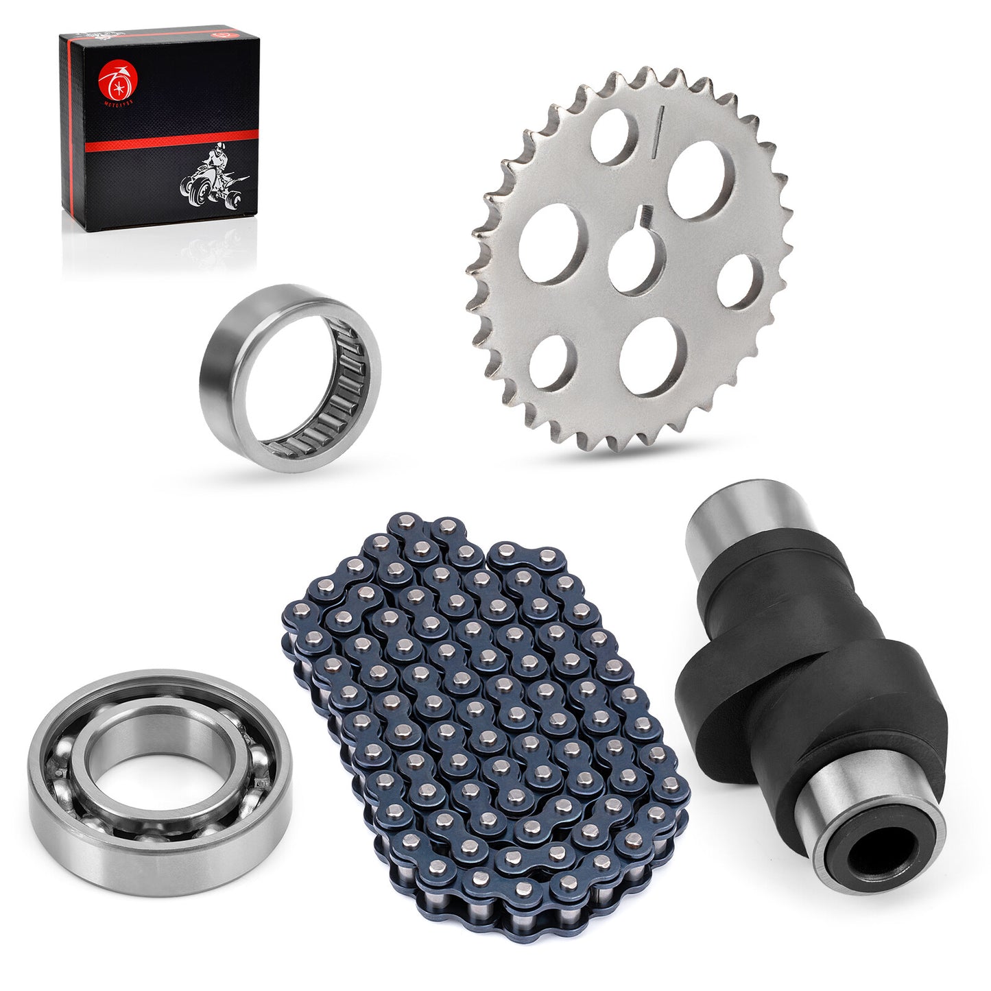 Timing Cam Chain Gear Bearings Kit for Yamaha Warrior Wolverine Big Bear (1990–2006)