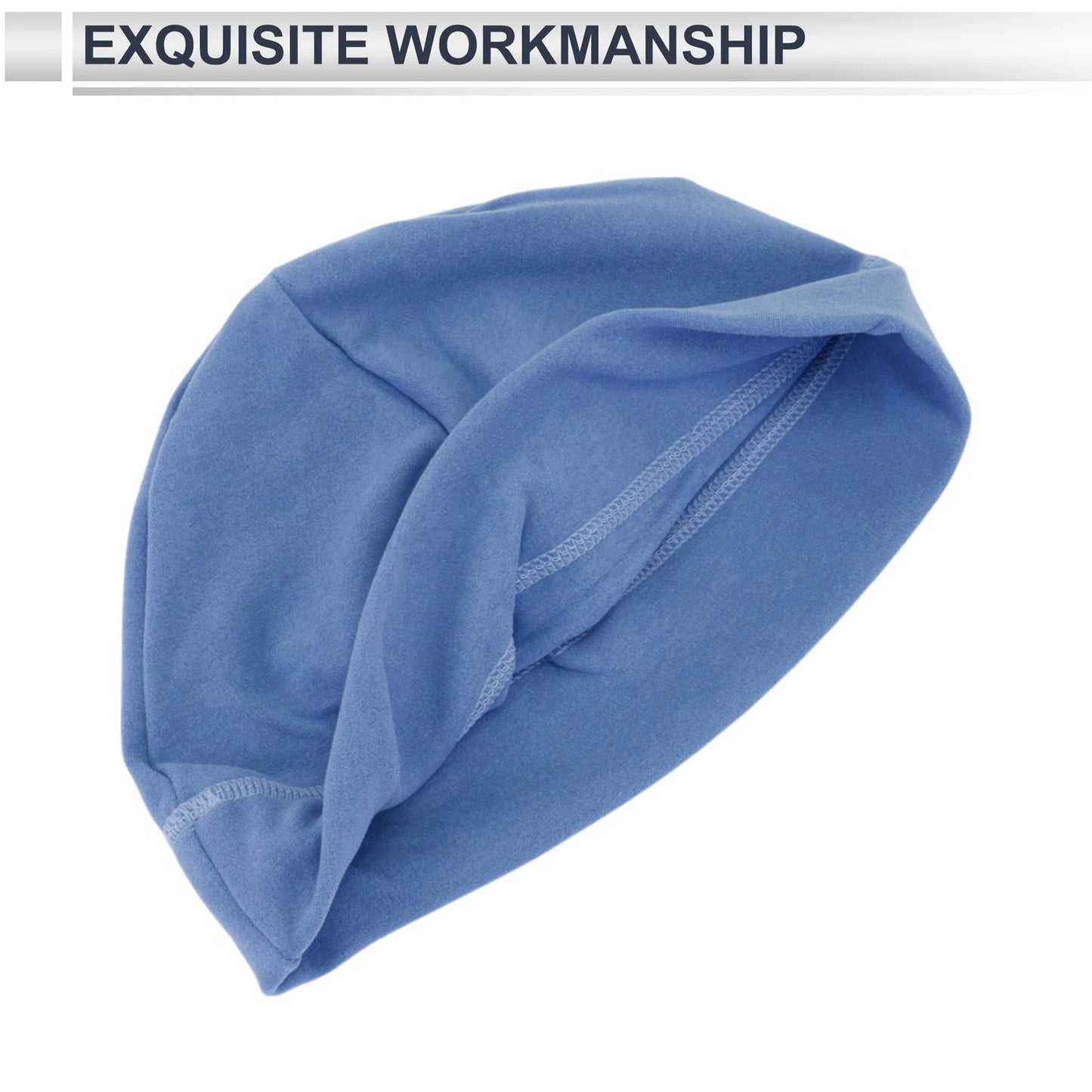 Cycling Hat for Ear Protection Light Blue 27x19cm (1 Pcs)