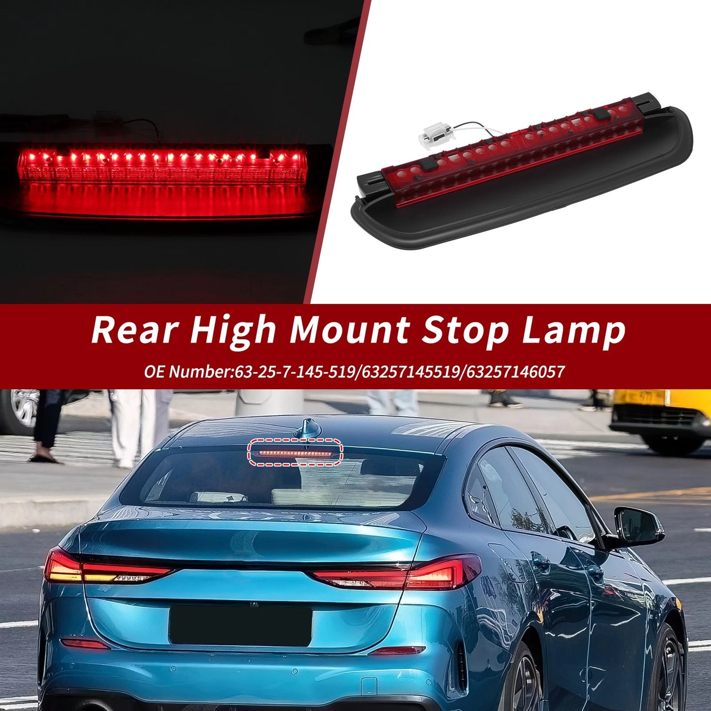 LED Third Brake Light for BMW 3 Series 325i (2005–2012) 63257145519