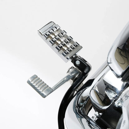 Chrome Driver Foot Pegs for Harley Softail Low Rider Fat Bob (2018-2025)