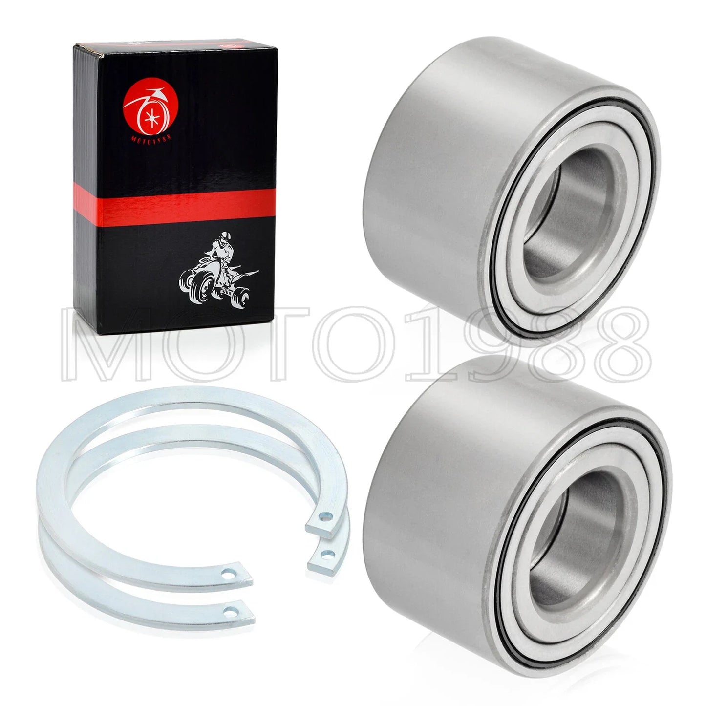 2 x Front Wheel Bearing & Circlip Kit for Honda TRX420 Rancher 4x4 (2014–2024)