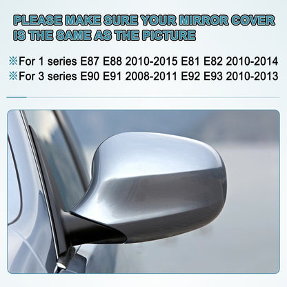 Carbon Fiber M3 Style Mirror Cover Caps for BMW E90 E92 E93 (2007–2013)