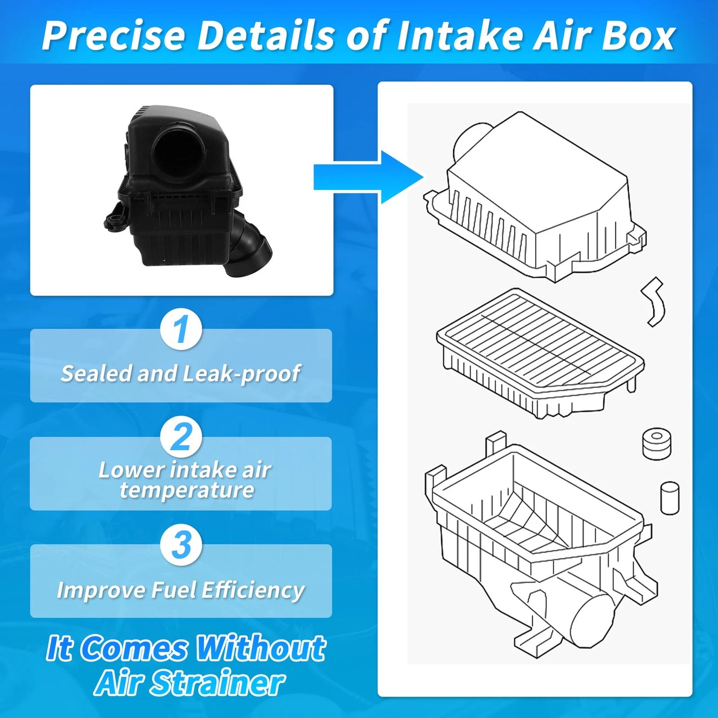 Air Filter Cleaner Box Housing for Hyundai Elantra (2017–2020) No. 28110F2000