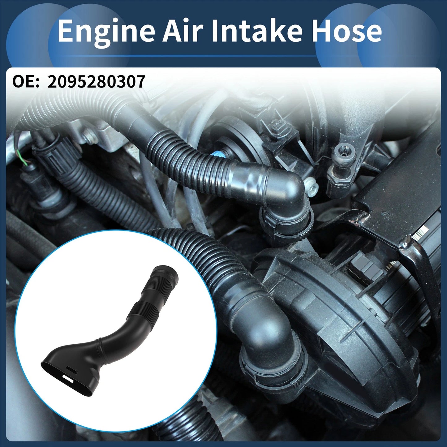 Engine Air Intake Hose for Mercedes-Benz C55 AMG (2005–2006) No. 2095280307