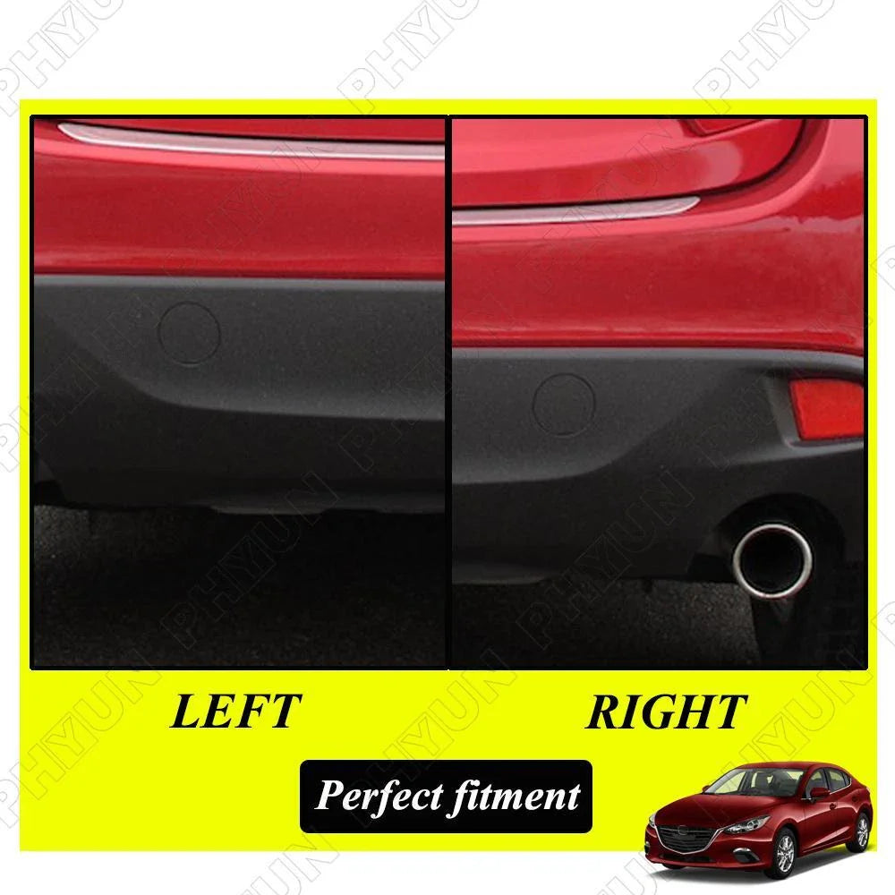 Rear Bumper Tow Hook Cover for Mazda 3 (2014-2016) Black ABS