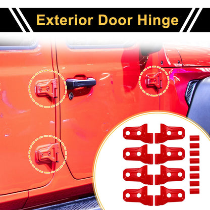 Set of 1 Door Handle Hinge Cover Trim for Jeep Wrangler JL Gladiator (2018–2023)