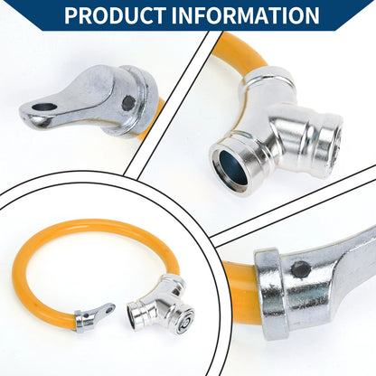 1 Pc Portable Anti-Theft Bicycle Lock Ring Cable Mini Lock - Orange