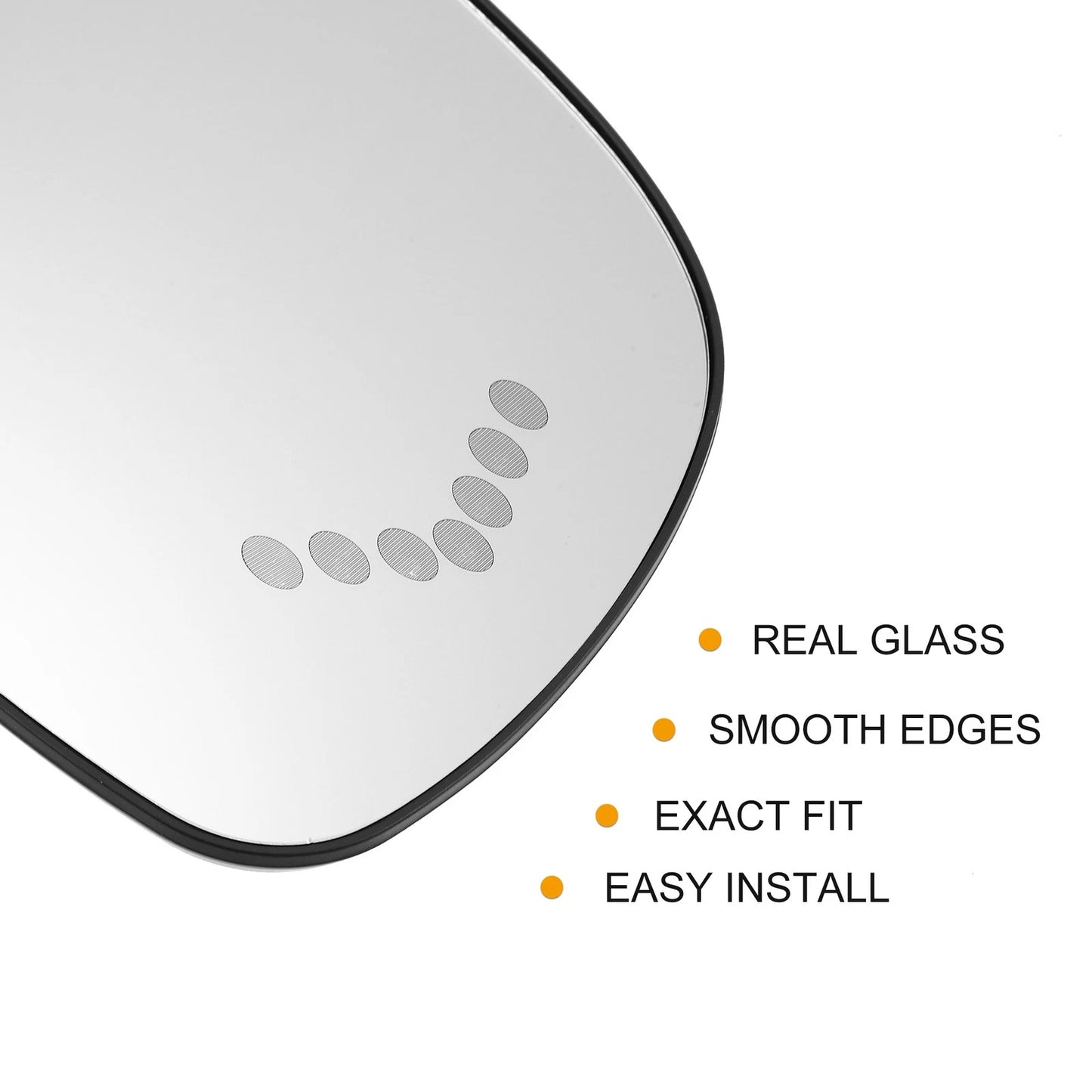 Right Rearview Heated Mirror Glass for Chevy Silverado Avalanche Suburban (2007–2014)