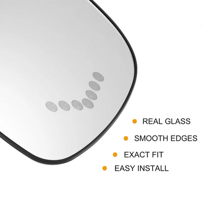 Right Rearview Heated Mirror Glass for Chevy Silverado Avalanche Suburban (2007–2014)