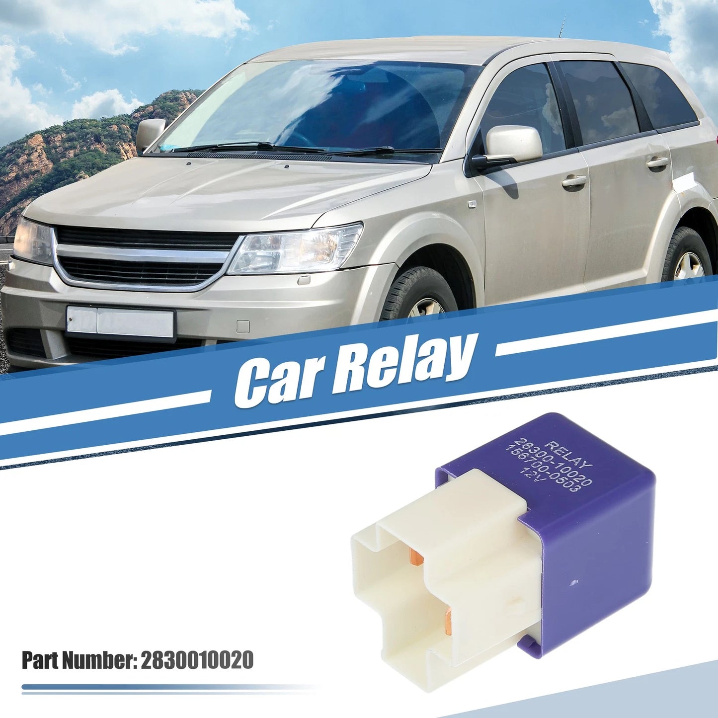 4 Pin Solenoid Relay No. 2830010020 DC 12V 40A for Toyota MR2 (1985–1989)