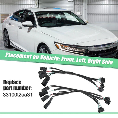 2 x Headlight Adapter Wires for Honda Accord Sedan Halogen to Touring LED (2016-2017)