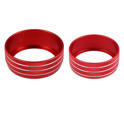 Headlight Switch Knob Trim Cover Set for Dodge Ram (2018-2020) Red