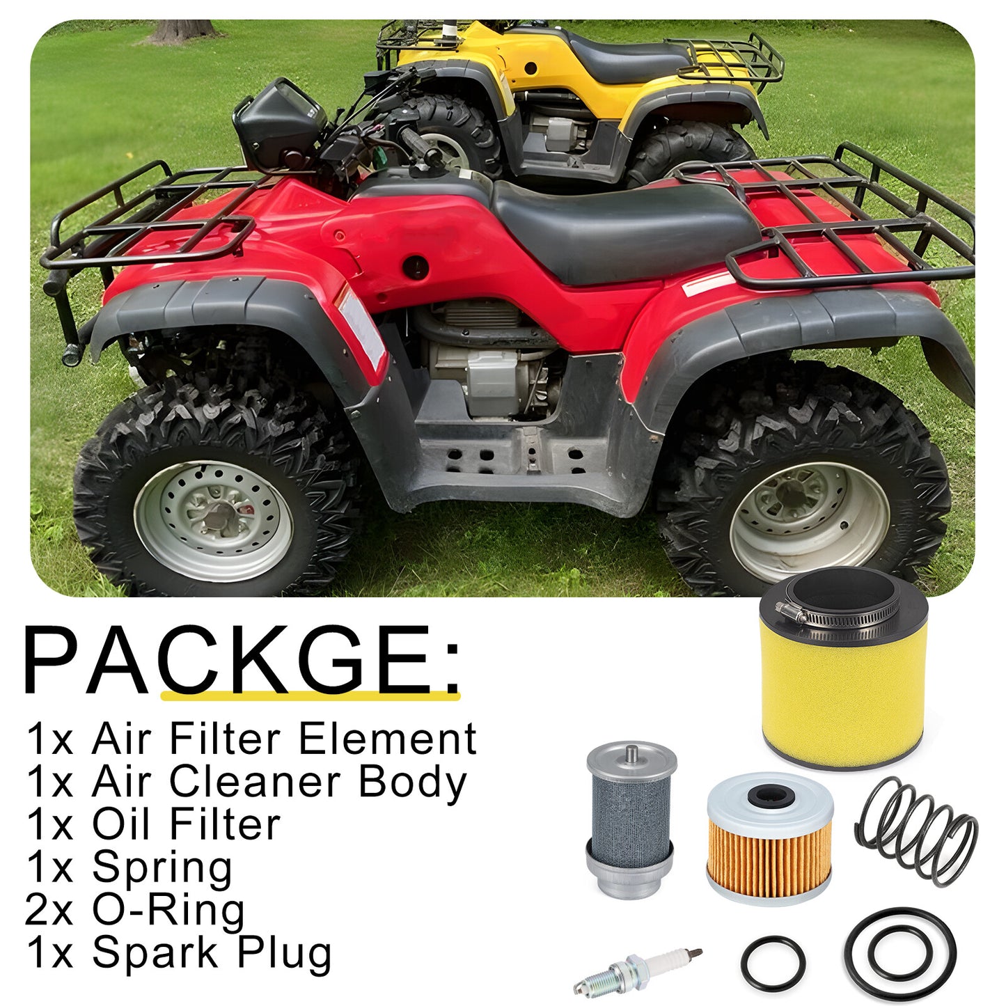 Air Filter & Oil Filter Set for Honda Rancher 350 (2000–2006)
