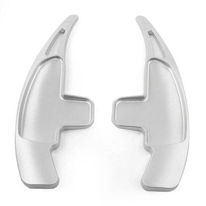 Silver Steering Wheel Shift Paddle Extensions for Mercedes Benz