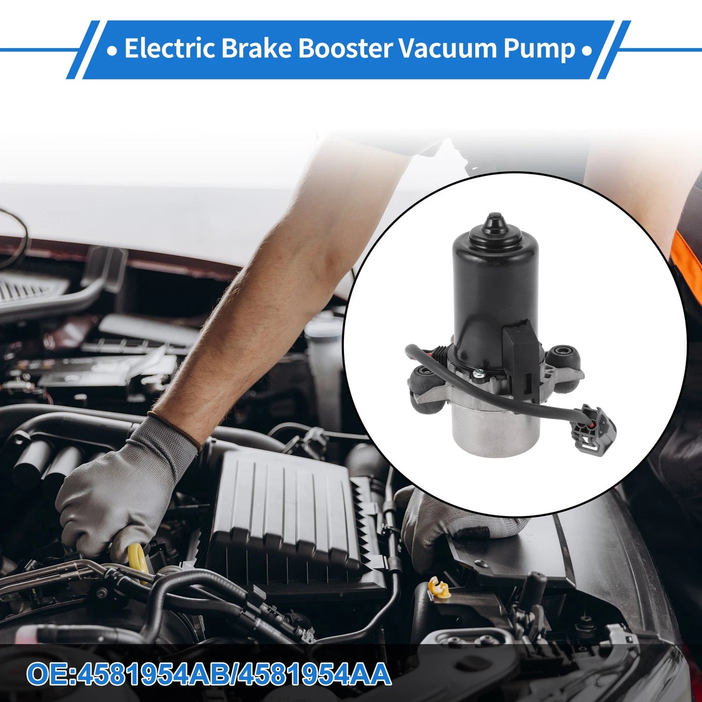 Electric Brake Vacuum Pump No. 4581954AB for Jeep Grand Cherokee (2016–2019)