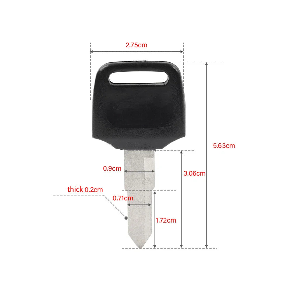 Uncut Blade Blank Key for Honda Dio 56 57 Z4 125 WH110 Scooter