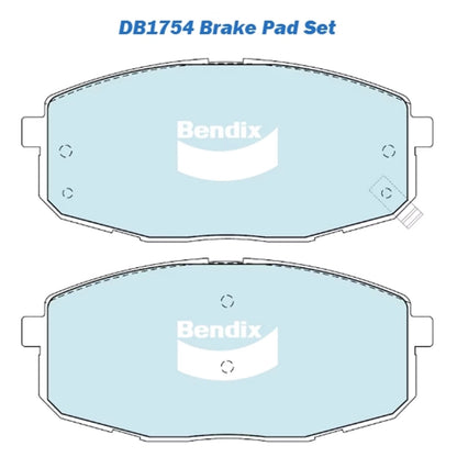 Set of 4 Front Disc Brake Pads for Kia Cerato (2004–2013)